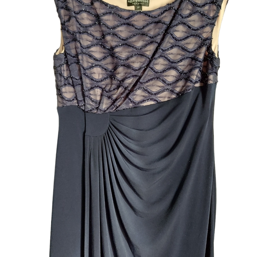 Connected Apparel 8p blue dress